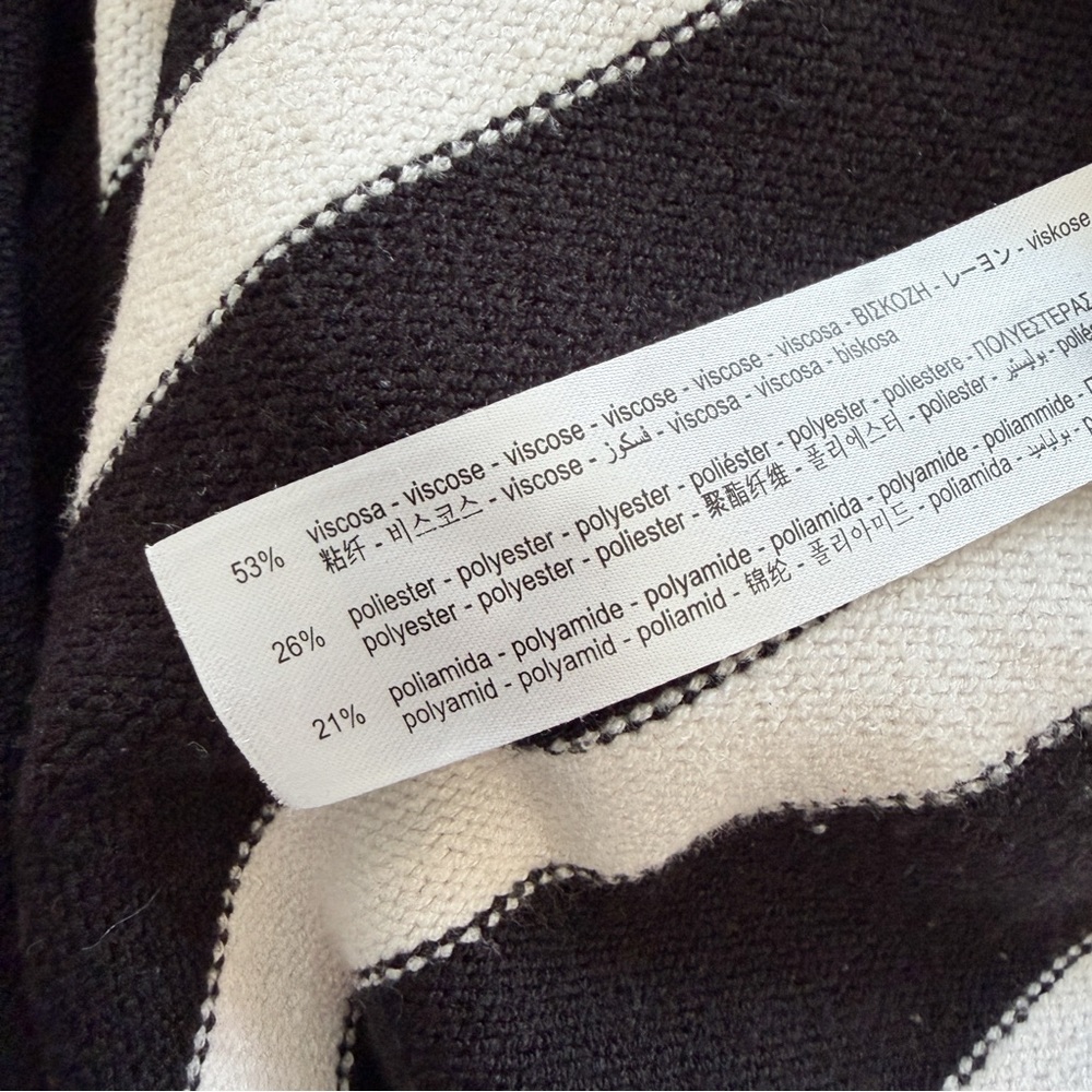 ZARA • Striped Knit Sweater in Black/White - Picture 10 of 12